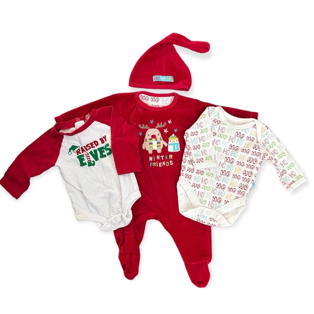 Christmas Clothes, Newborn, 3M